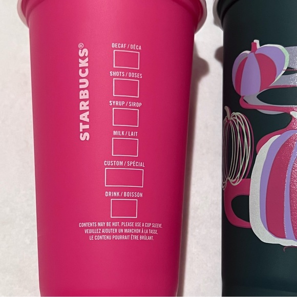 Starbucks Halloween 2023 Reusable Glow-In-The-Dark Hot Cups 16oz - Picture 9 of 16